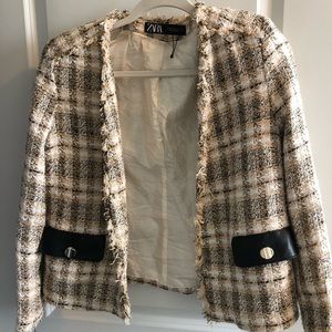 Zara blazer w/ shoulder pads
